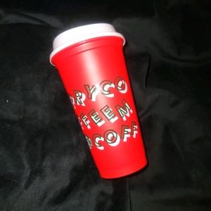 NEW Starbucks Merry Coffee Reusable 16oz Red Cup
